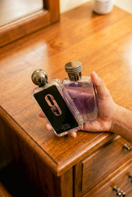 Afnan 9PM EDP + Rasasi Hawas EDP 100ml – Premium Aroma Twin Pack | Long-Lasting Luxury Fragrance Duo